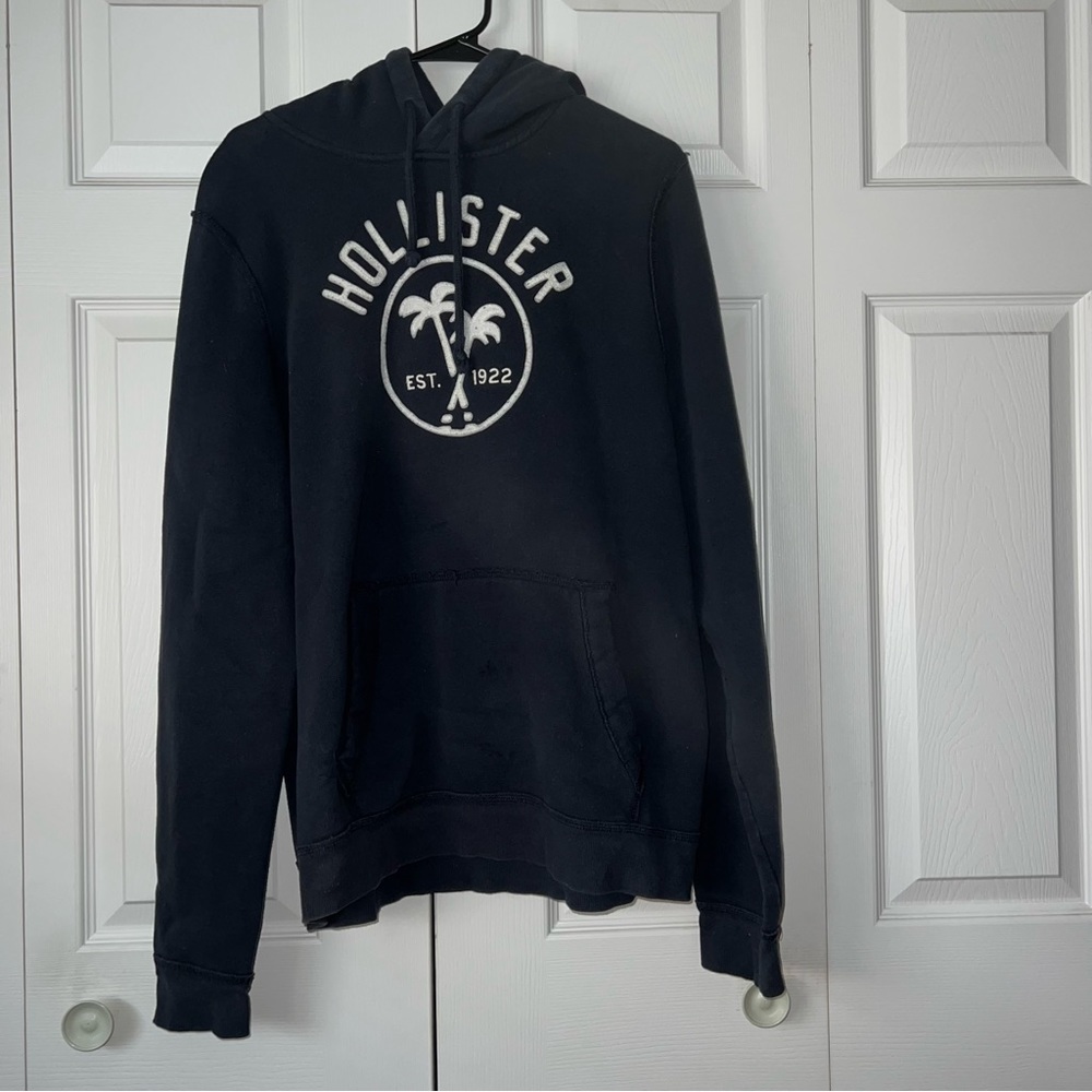 Hollister Navy Blue Hoodie. Size XL